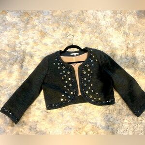 Cropped sweater with Sequin Details